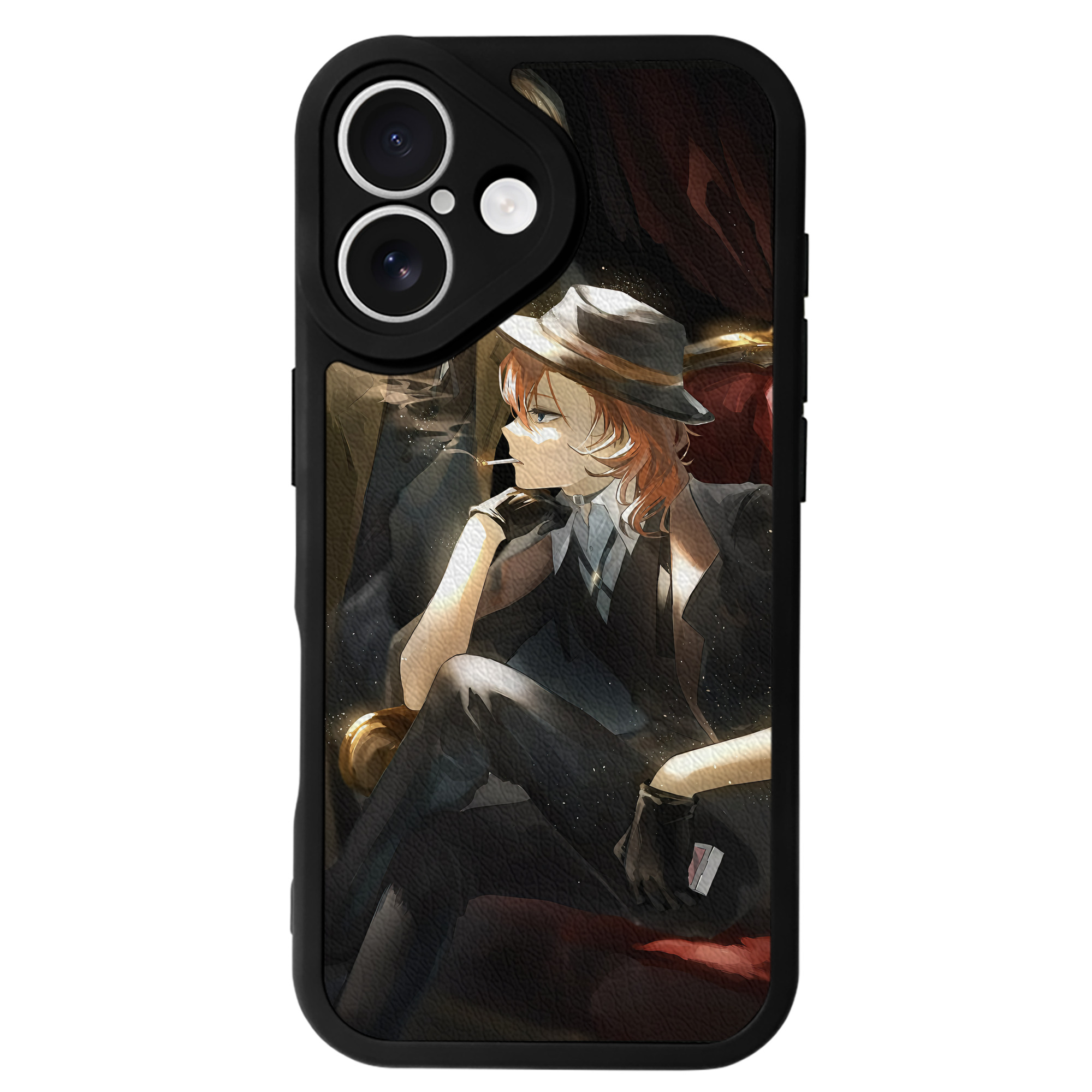 （画像用） 文豪ストレイドッグス Bungo Stray Dogs 【iPhone 16シリーズ対応】シリコンスマホケース（レザー調） 材質：シリコン